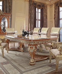 Dining Room  Gold, Champagne, Light Cherry, Amber Homey Design  image