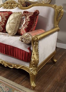 Buy Gold Finish, Metallic Homey Design  Living Room 