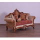 Imperial Luxury Red Brown & Gold RAFFAELLO III Sofa Set 2 Pcs EUROPEAN FURNITURE