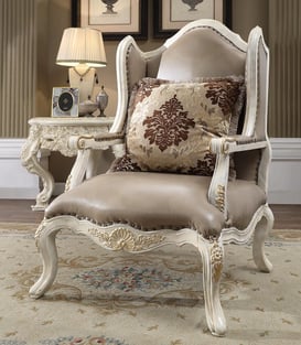 Living Room  White, Gold, Tan Homey Design  image