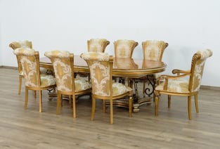 Buy Gold, Pearl European Furniture Dining Room 