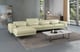 Off White Italian Leather CAVOUR Mansion Sectional LEFT EUROPEAN FURNITURE 