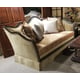 Luxury Exposed Wood Sofa & Chair 1/2 Set 2Pcs Benetti's GARIBALDI Classic
