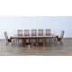 Dark Mocha Brazilian Rosewood GLAMOUR Dining Table Set 11Pcs EUROPEAN FURNITURE