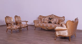 Order Gold, Sand European Furniture 37057-Set-2 Living Room now