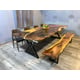 Epoxy River Dining Table European Furniture Jamaica WVT0040-110-T