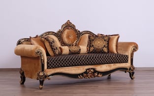 Buy Gold, Antique, Silver, Black European Furniture Living Room 