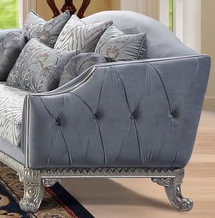 Silver, Gray Cosmos Furniture Venus-Sofa Living Room interior