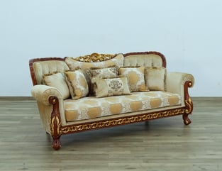 Buy Gold, Sand, Walnut European Furniture Living Room 