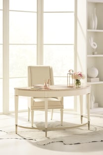 Buy Ivory, Platinum Caracole Accent Tables 