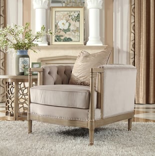 Champagne Homey Design  HD-625-4PC Living Room interior