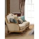 Gold & Light Beige Sofa Set 4Pcs w/Coffee Table Traditional Cosmos Furniture Majestic