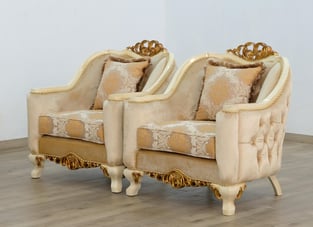 Living Room  Beige, Gold, Antique European Furniture image