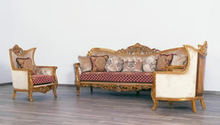 Buy now Gold, Red European Furniture  31058-C