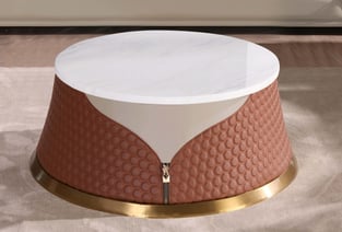 Accent Tables  Beige, Cognac European Furniture image