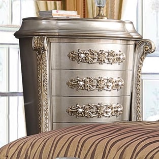 Bronze, Silver, Cream Homey Design  HD-1811-CK-6PC Bedroom interior