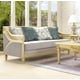 Gray Fabric & Metallic Gold Loveseat Set 2Pcs Traditional Homey Design HD-2063 