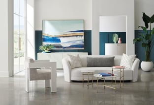 Living Room  White, Light Gray Caracole image