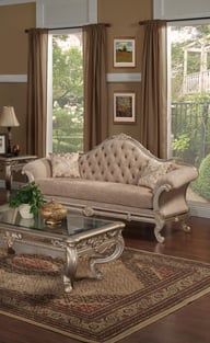 Living Room  Beige, Silver Homey Design  photo