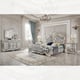 Luxury Antique Silver Grey Carved Wood Dresser & Mirror Set 2 Pcs Traditional Homey Design HD-5800GR