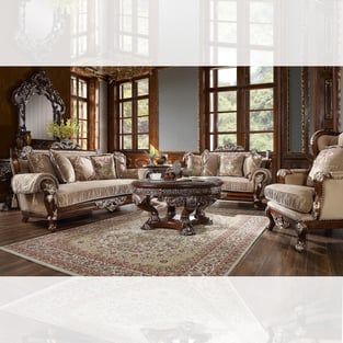 Order Brown, Antique Silver Homey Design  HD-562-SSET3 Living Room now