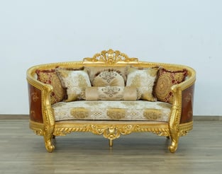 Buy Mahogany, Beige, Gold, Antique, Ebony European Furniture Living Room 