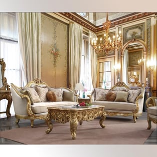 Living Room  Mahogany, Beige Homey Design  photo