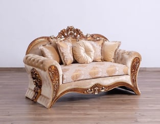 Order Beige, Gold European Furniture 42038-Set-2 Living Room now