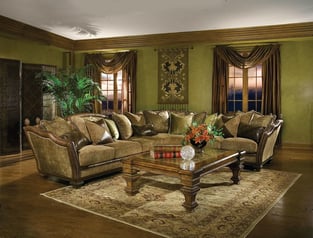 Living Room  Beige, Dark Brown, Walnut Benneti image