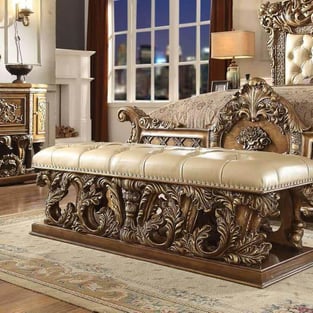 Order Golden Brown Homey Design  HD-8018CK-6PC Bedroom now