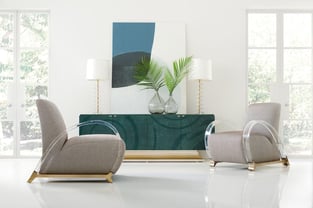 Living Room  Gray, Emerald Caracole image