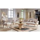 Light Gray Fabric & Gold Finish Armchair Set 2Pcs Traditional Homey Design HD-2670