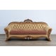 Traditional Red & Gold Sofa Set 2 Pcs EMPERADOR III EUROPEAN FURNITURE