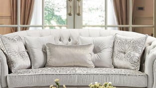 Living Room  Pearl White Cosmos Furniture photo