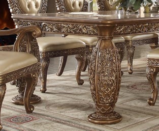 Order Golden Brown Homey Design  HD-8018-10PC Dining Room now