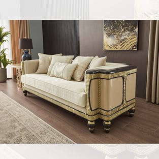 Living Room  Gold, Cream Homey Design  image