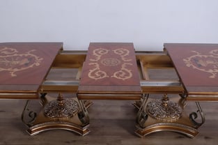 Buy Bronze, Gold, Red, Ebony European Furniture Dining Room 