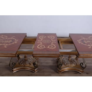 Buy Bronze, Gold, Red, Ebony European Furniture Dining Room 