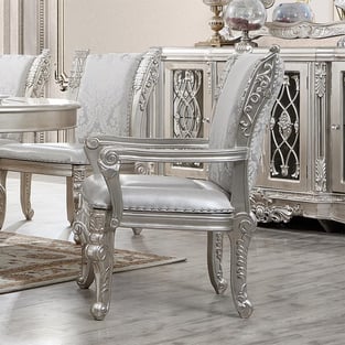 Antique Silver Homey Design  HD-5800-DTSET-10PC Dining Room interior