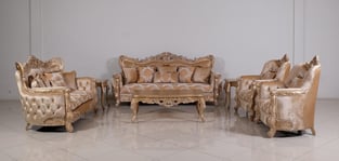 Buy Champagne, Copper European Furniture Living Room 