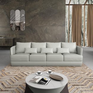 Gray, Chocolate European Furniture EF-51618-4S Living Room interior