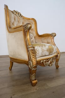 Buy Brown, Gold, Antique European Furniture Living Room 