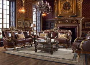 Living Room  Mahogany, Brown Homey Design  image