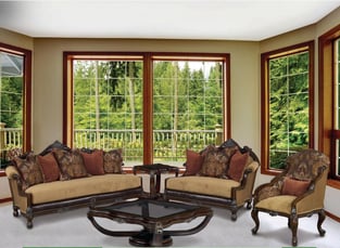 Buy Brown, Golden Brown, Walnut, Chestnut Benneti Living Room 