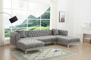 Living Room  Gray Cosmos Furniture image