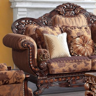 Buy Mocha, Golden Brown Homey Design  Living Room 