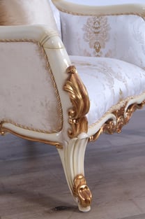 Buy Gold, Antique, Pearl European Furniture Living Room 