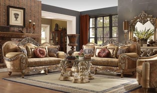 Buy Brown, Gold, Antique Homey Design  Living Room 