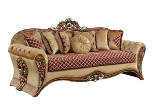 Order Gold, Red European Furniture 42036-Set-4 Living Room now