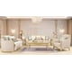 Luxury Metallic Gold Finish Armchair Modern Homey Design HD-699